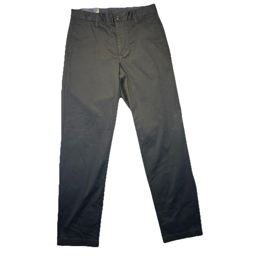 NWT Savile Row Company Mens Chino Pants 30 X 32 Navy Blue Stretch Cotton Flat